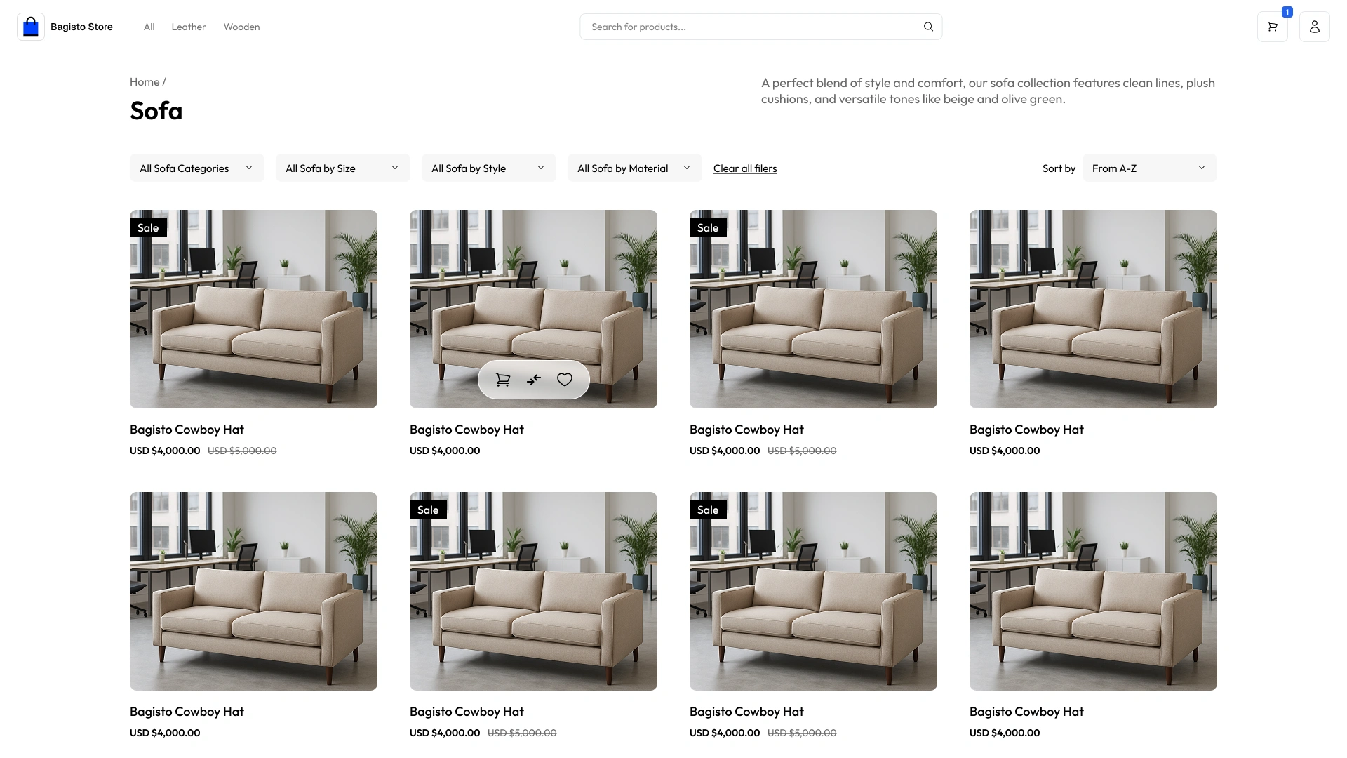 Category Catalog & Faceted Filters